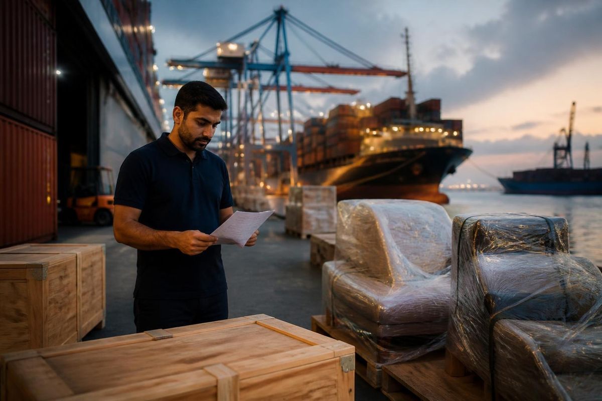 Mudanzas internacionales desde Bizkaia: muebles protegidos y cajas de madera en un puerto