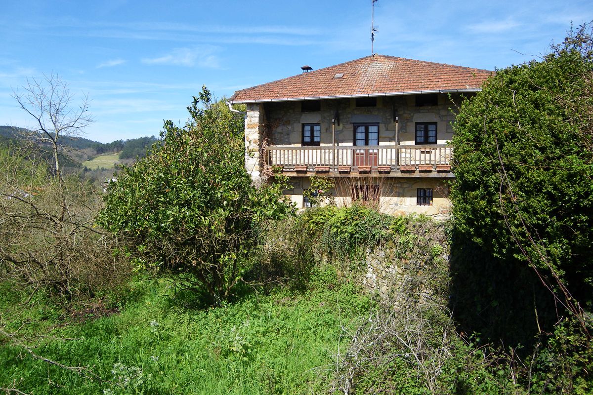 Casa tradicional del barrio de Larrauri, en Mungia